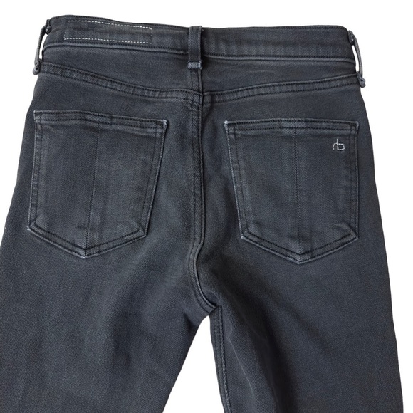 Rag & Bone High Rise Skinny Pants Size 23 Dark Gray Denim - Picture 8 of 8